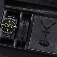 Fashion Men Stainless Steel Watch Luxury Calendar Quartz Wrist Watch Mens Business Watches for Man Clock Montre Homme