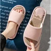 2025 Hot Linen Slippers Women Spring Autumn Home Flip Flops Men Thick Platform Soft Sole Slides Couples Soft Slip On Flats Shoes 6