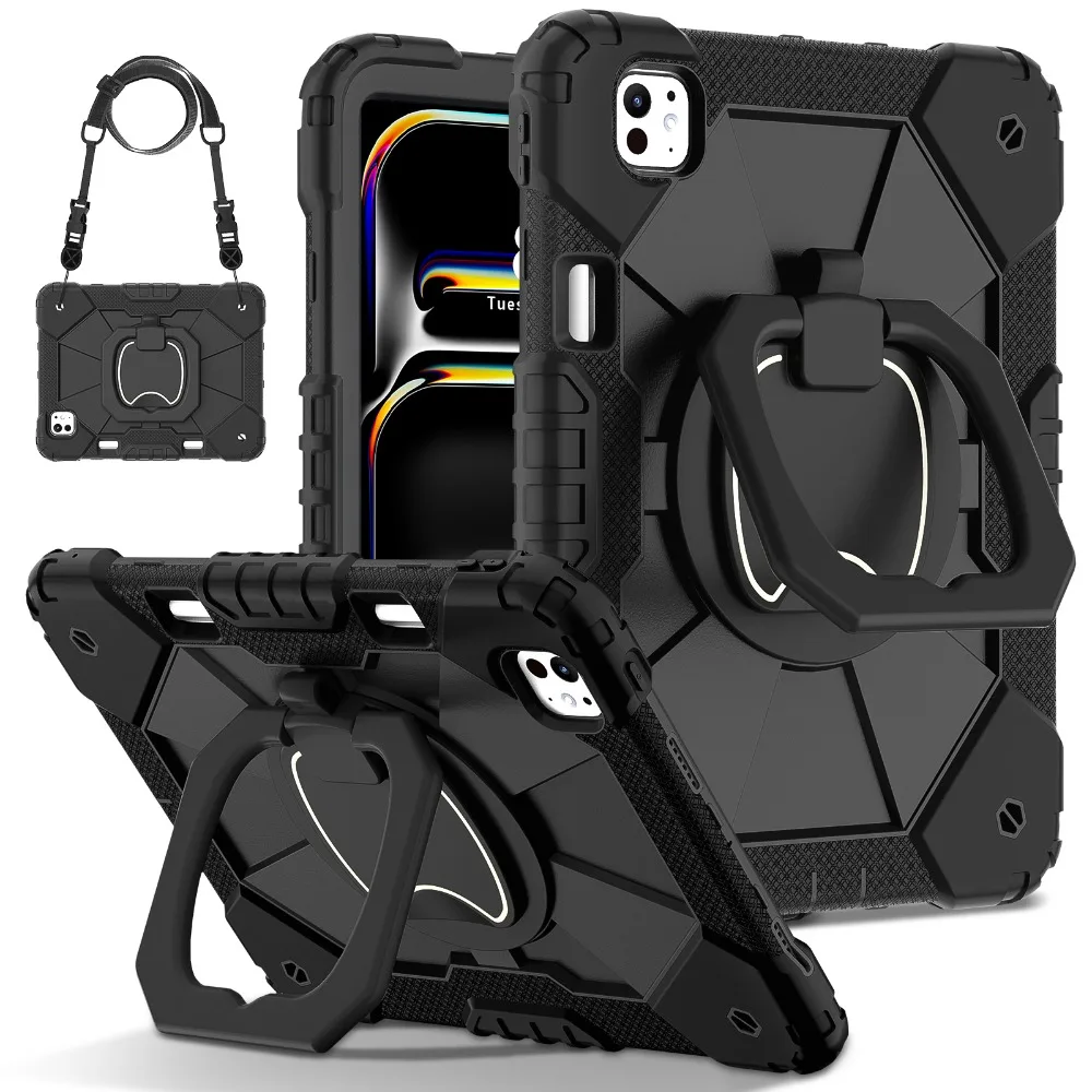 Shockproof Rotating Stand Tablet Case with Enhanced Protection