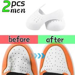 Shoe Crease Protector & Anti - Wrinkle Support Inserts - 5 Pairs (White - men - 2pcs)