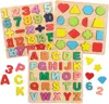 Alphabet for Children 3 Years Educational Game abc Letters Numbers Learning Wooden Puzzles Montessori Development Preschool Gift 1