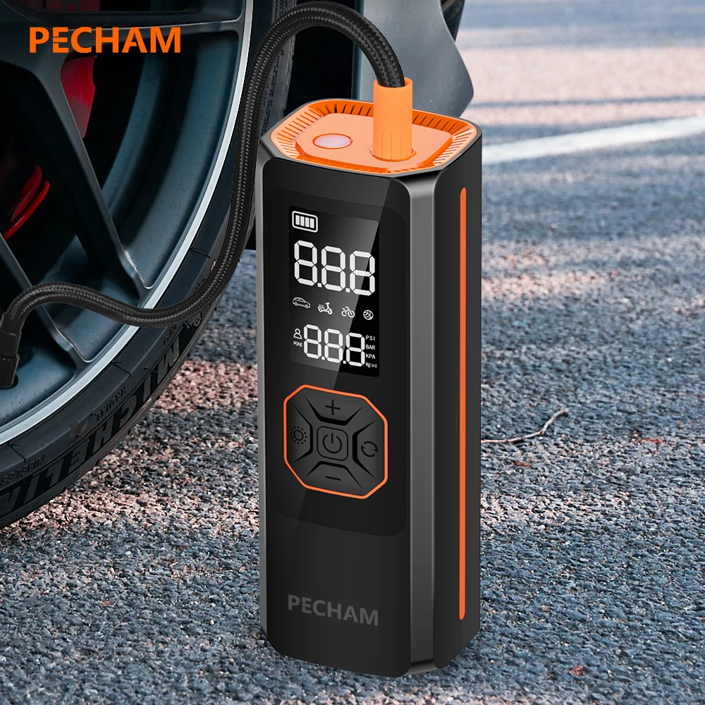 

8000mAh Car Motorcycle Tyre Inflator 12V 150W 35L/Min Electric Portable Air Compressor Bicycle Tire Air Pump For Bike Boat Balls