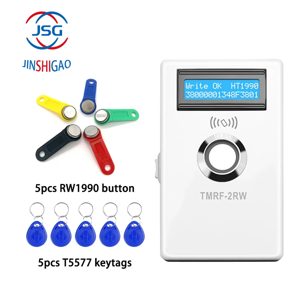 

TMRF-2RW iButton Programmer DS1990A Duplicator Copier 125KHz RFID Reader Recorder RW1990 Key Marker RFID T5577 Keychain