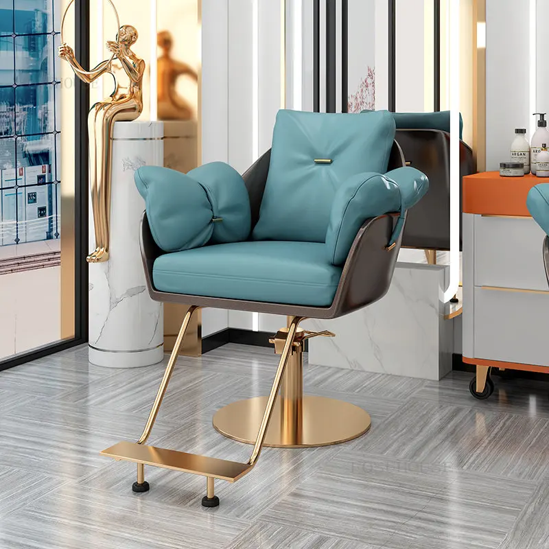 Chaise rose avec dossier, coiffeuse moderne pour chambre à coucher, chaise  de salle à manger de styliste avec maquillage personnalisé - AliExpress