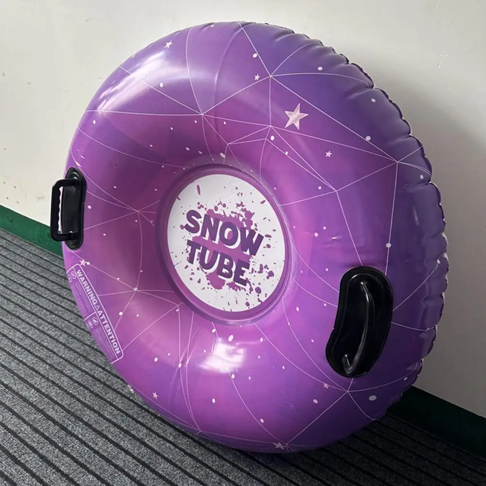 Ski Circle Inflatable Cold Resistant Leakproof Thick Great Load Bearing Snow Sled Toboggan Snow Toy Kids Adults Heavy Duty