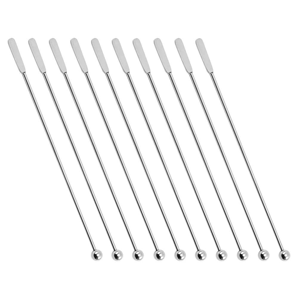 

Coffee Mixing Stick Beverage Stirrers Ice Drink Stirrers Coffee Mixing Spoons Metal Mixing Stick Party Drink Swizzle Stick