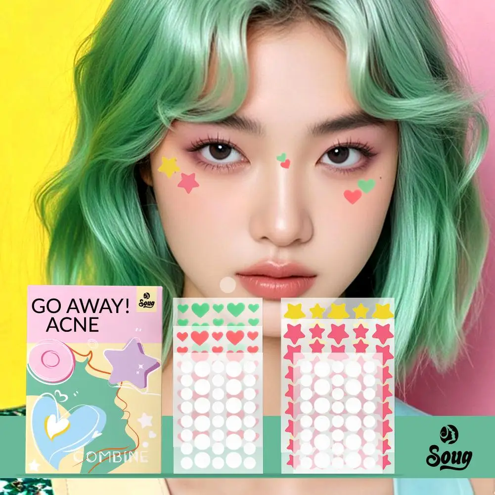 Colorful Heart Shaped Pimple Patches Skin Care Stickers