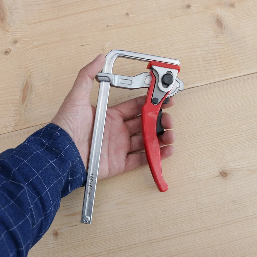 Ratschen-Tischklemme Stahl - 540 Lb Klemmkraft 16cm Öffnung Holzbearbeitung