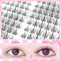 Faux cils naturels légers en grappe de 320, Style tournesol C-Curl, réutilisables pour débutants 2