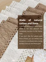 Boho Table Runner Macrame Table Runners for Home Decor Cream & Brown Macrame Table Runner with Tassels for Dining Bedroom Decor 3