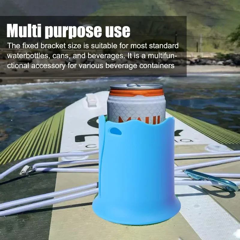 Water Bottle Fixing Stand for Kayak Drink Holder Surfboard Bottle Cup Holder Rope Binding Drink mount Accessories Water Sports