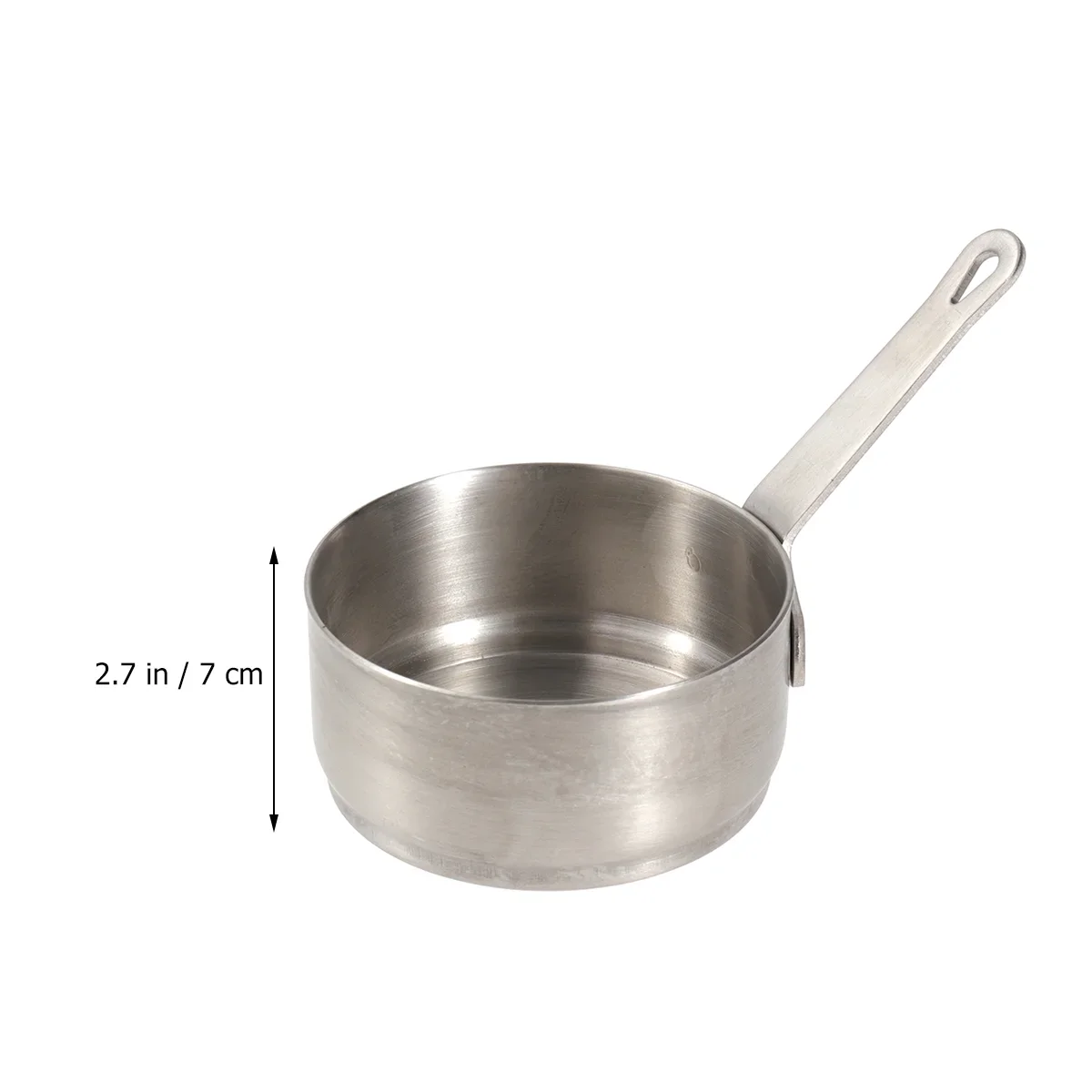 Small Flat Skillet Non Stick Pan Cooking Frying Mini Pot Milk Soup Cookware Baking Tool Sauce Pan Stainless Steel