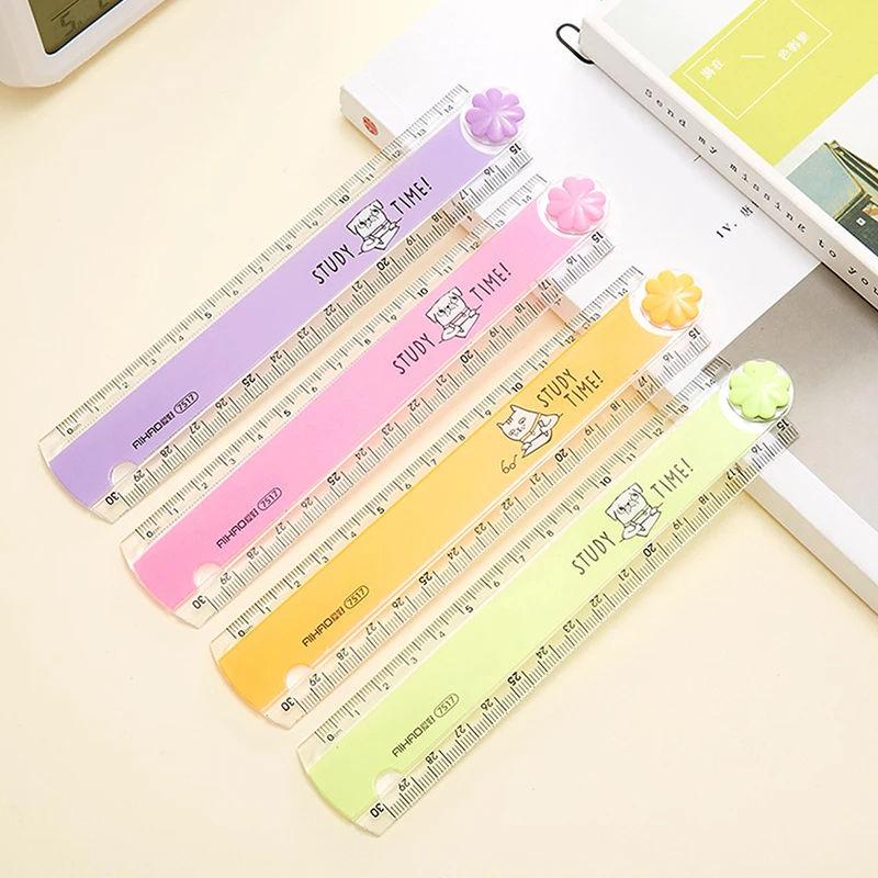 

30CM Drawing Rulers Color Folding Ruler Multifunction DIY Kids Office Stationery