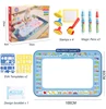 100x80CM Magic Water Drawing Doodle Mat With Reusable Magic Pens Coloring Painting Board Montessori Educational Toys Kids Gifts 6