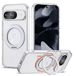 Magnetic Stand Holder for Shockproof Armor Matte Back Cover (Clear)