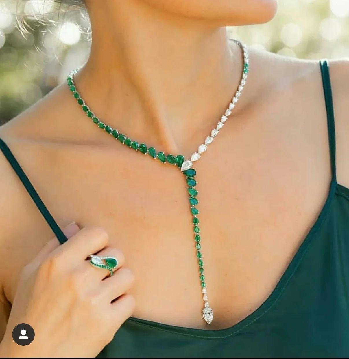 

Fashion Water Drop CZ Zirconia Long Dangle Earrings Necklaces for Women Delicate Two-color Jewelry Sets for Bridal Wedding Party