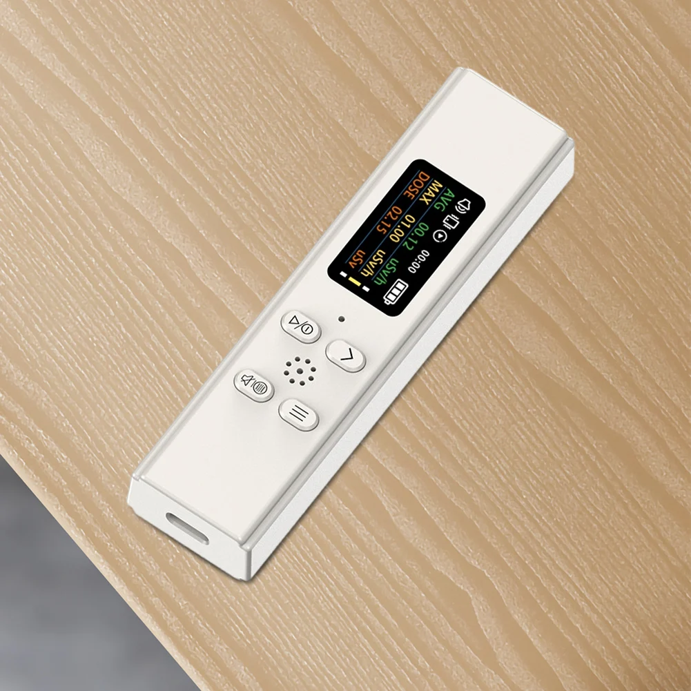 

Geiger Counter X-ray Beta Gamma Radioactive Tester Triple Alarm Geiger Radioactivity Detector Rechargeable 0.96 Inch TFT Display
