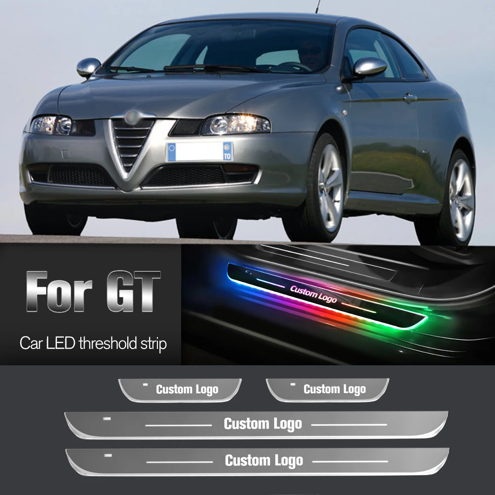 

Car Door Sill Light For Alfa Romeo GT 2000-2010 2001 2002 2004 2005 2006 2008 2009 Customized Logo LED Welcome Threshold Pedal