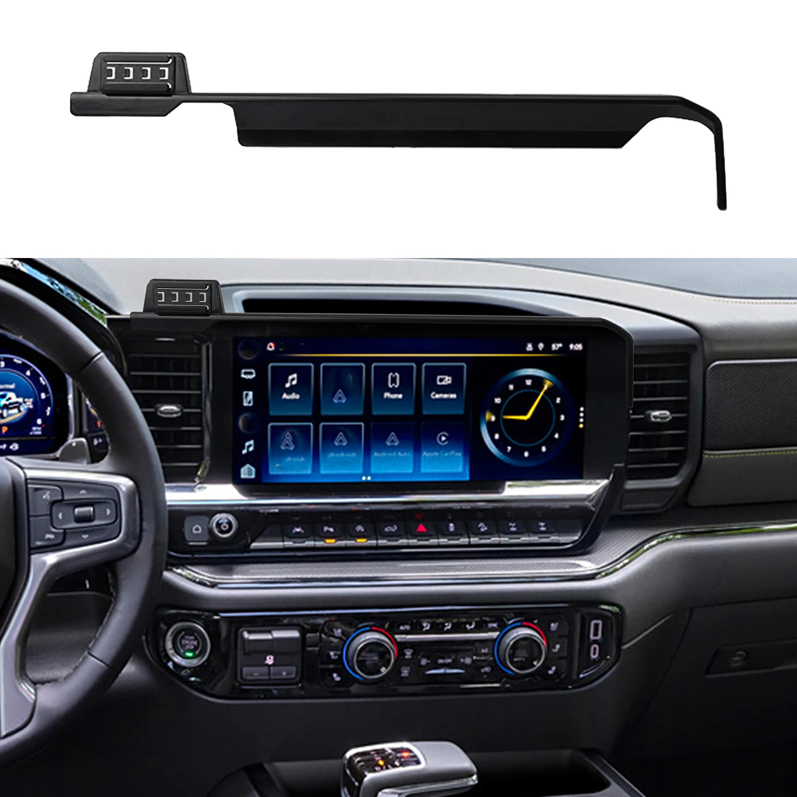 Car Mobile Phone Holder for Chevy Chevrolet Silverado 2025 GPS Bracket Navigation Stand Auto Accessories