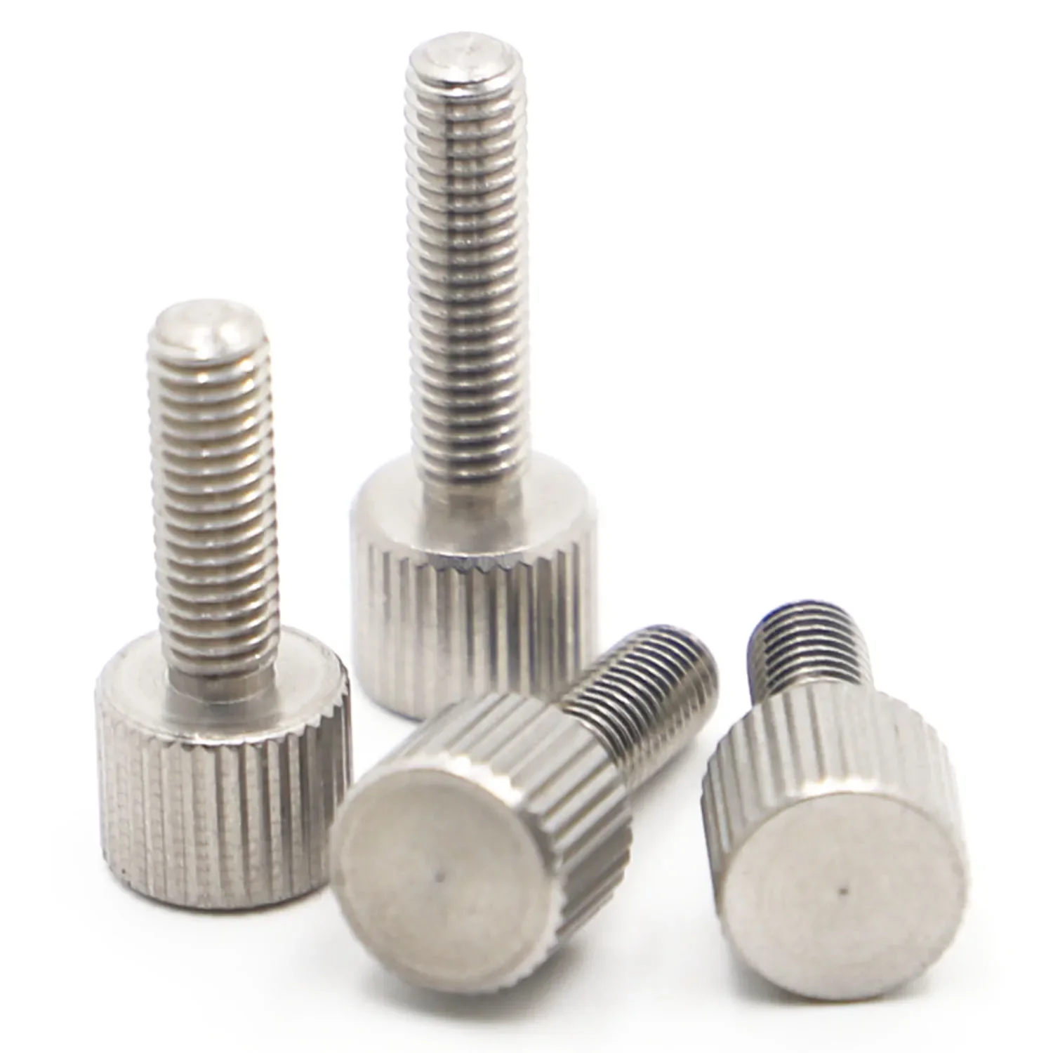 

M2 M2.5 M3 M4 M5 M6 M8 304 Stainless Steel Thumb Screws Plain Type Metric Knurled Head Manual Adjustment Screw Bolt