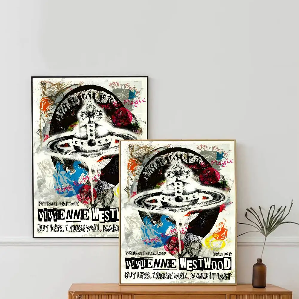 Vintage Fashion V-Vivienne W-Westwood Self-adhesive Art Poster
