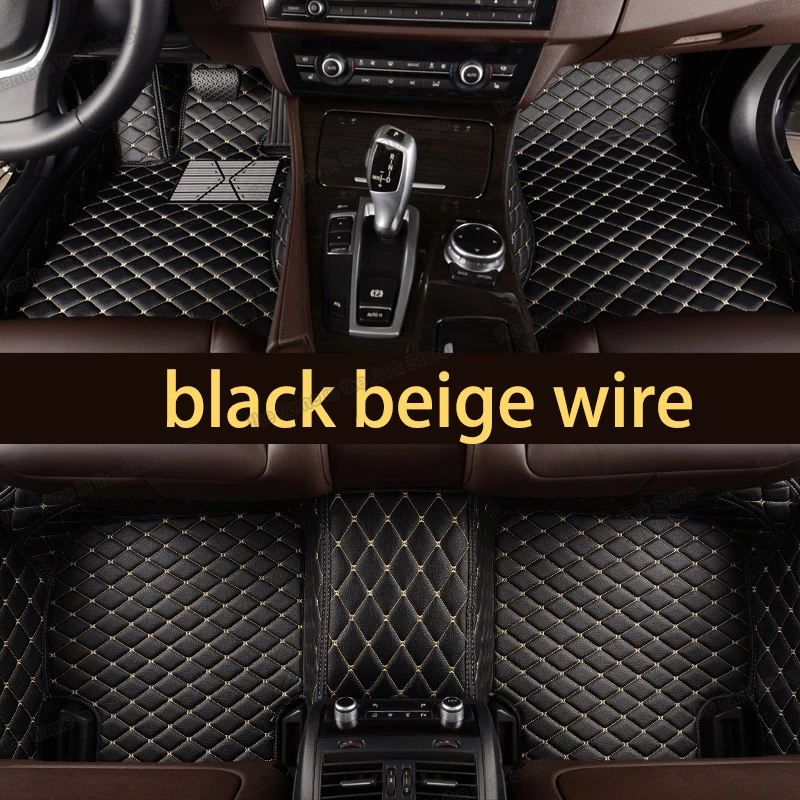Leather Car Floor Mat for BMW 7 Series F02 740 750 760 730 Interior Accessories Rug Carpet 2009 2010 2011 2012 2013 2014 2015 image_1