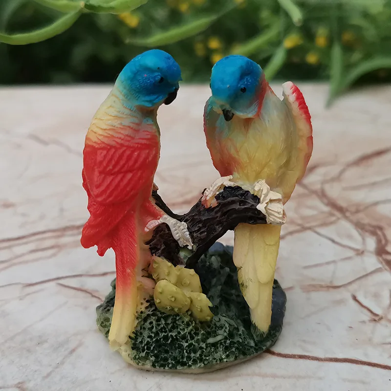 

Милый красочный Попугай из смолы ремесла попугай украшение для дома креативный подарок оптовая продажа