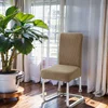 6pcs Waterproof Elasticity Chair Cover for Office Wholesale Jacquard Spandex Stretch Chair Cover Seater Case Kitchen Dining Room 6