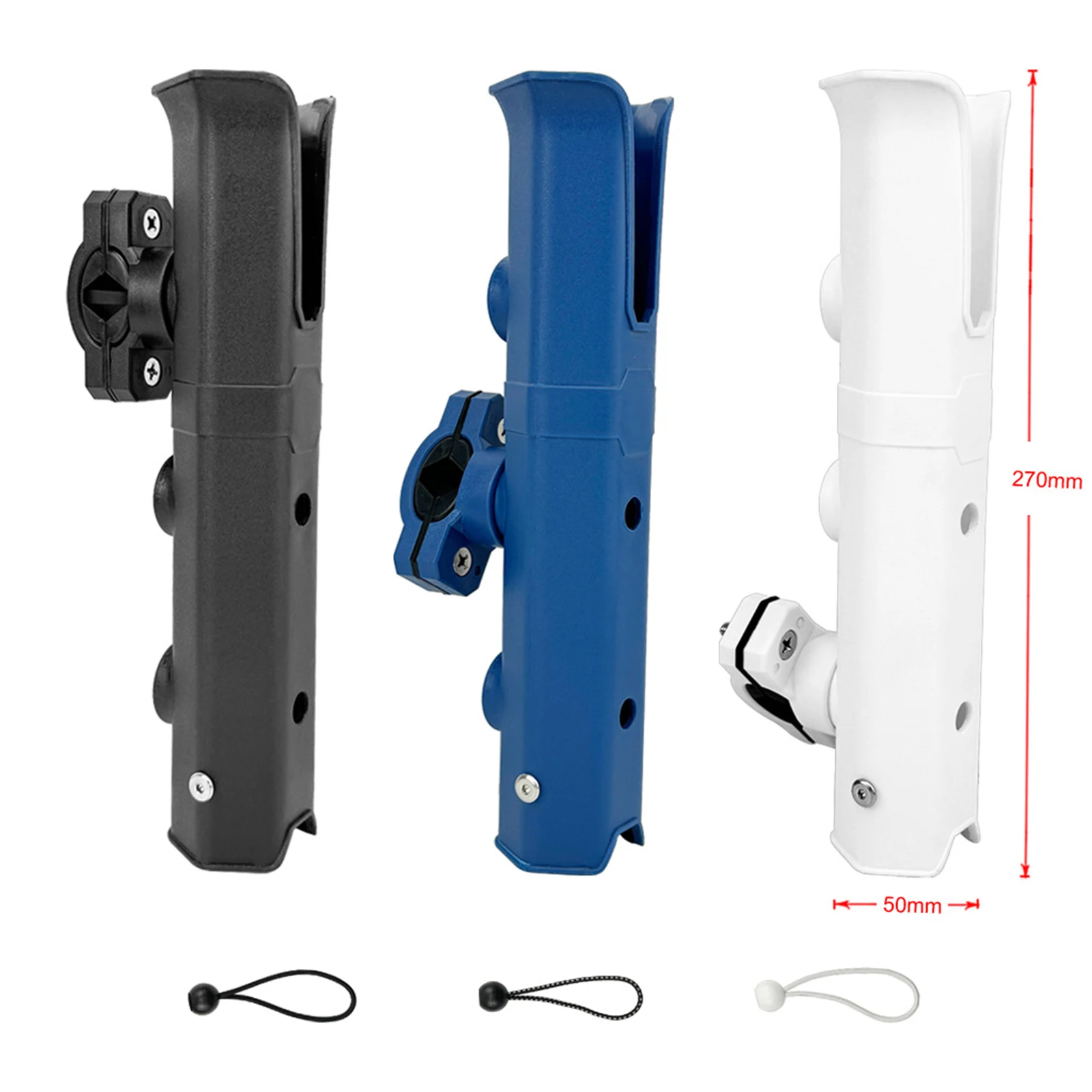 Rotating Adjustable Fishing Rod Holder Convenient Side Mount Accessories Tube Rod Rack Inserting Device for Outdoor Fishing