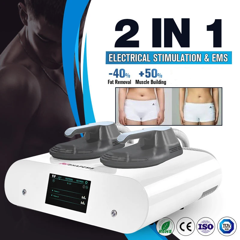 

2023 Portable 2 in 1 Home Use Ems Fat Burning Weight Loss Muscle Shaping Butt Lift Body Contouring Beauty Equipment