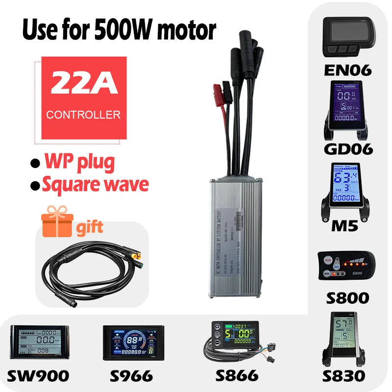 Electric Bike LCD Display S966 S830 E-Bike Speed meter Screen Control Panel Electric Scooter Bicycle Accessories 22A Controller