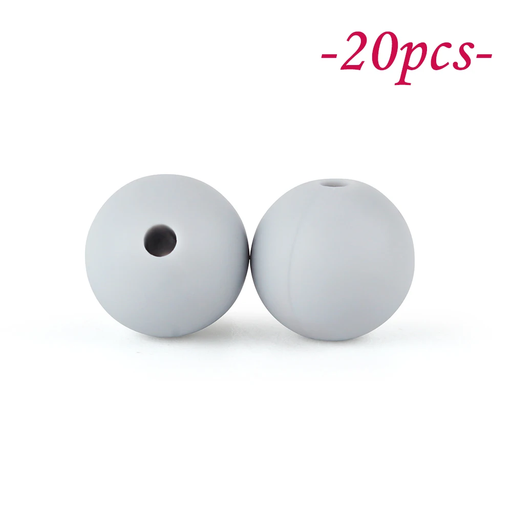 Vibrant Silicone Beads Set for DIY Jewelry & Crafting – 20-Piece Collection