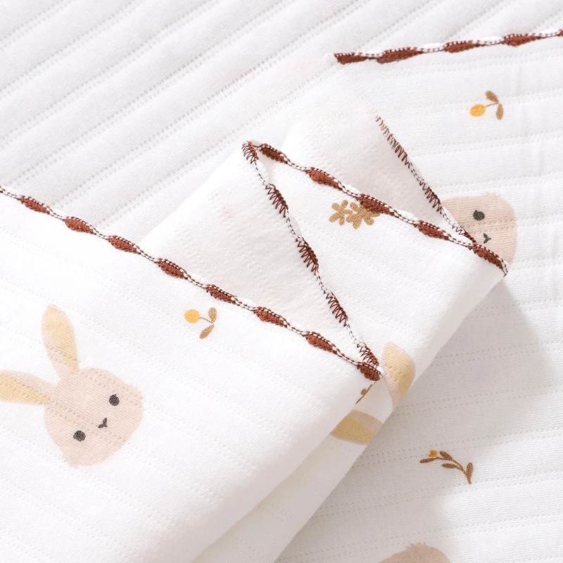 Muslin Cotton Baby Swaddle Warp Autumn Winter Cartoon Baby Blanket Infant Kids Sleeping Quilts Cover Bedding