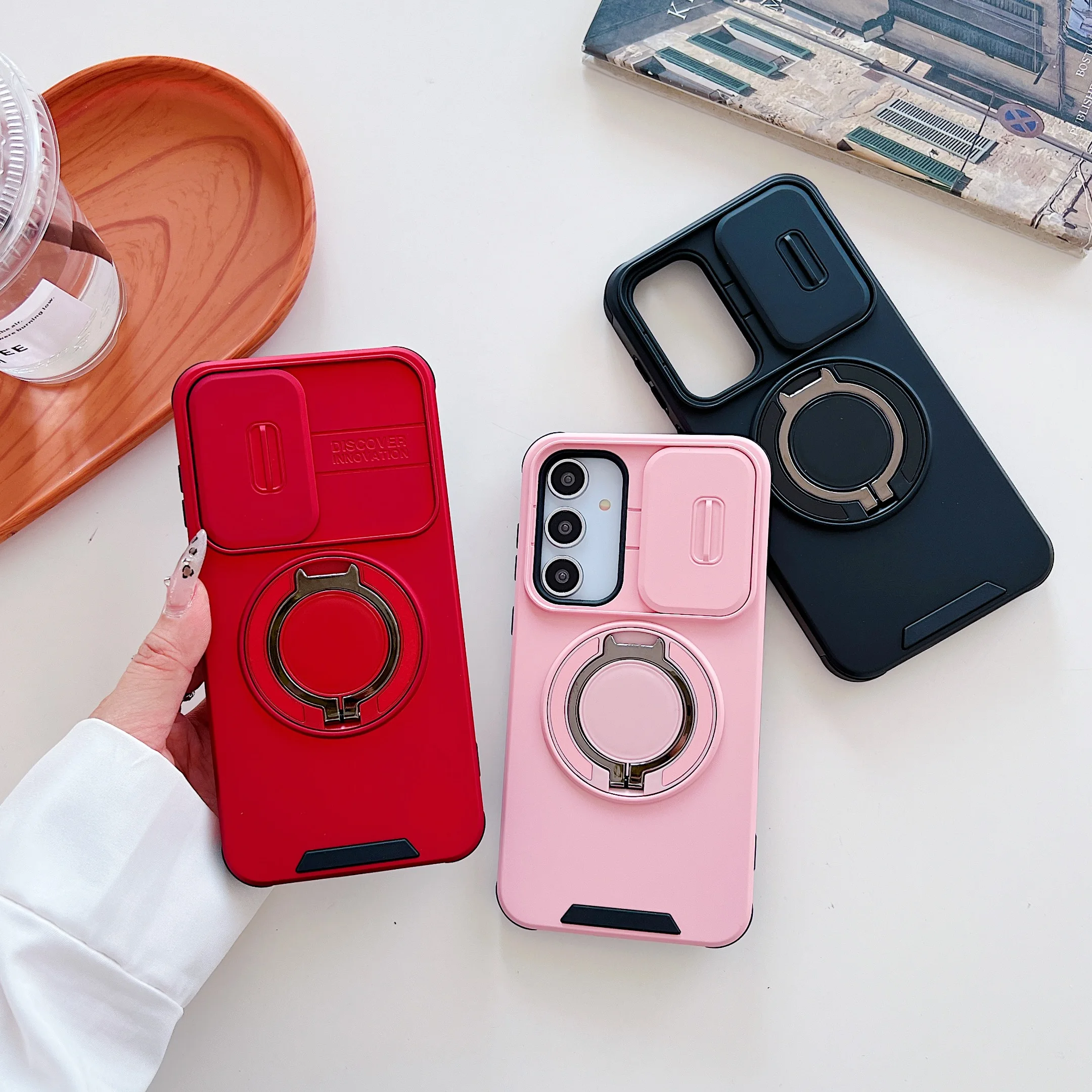 Magnetic Ring Stand Shockproof Phone Case Cover