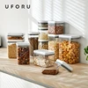 UFORU Press type sealed jar Kitchen grain storage box Food grade spices dry goods moisture-proof plastic storage jar 2