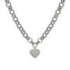 EILIECK 316L Stainless Steel Heart Love Pendant Necklace For Women Daily Wear Trendy Exquisite Charm Neck Chain Jewelry Gift 4 EILIECK 316L Stainless Steel Heart Love Pendant Necklace For Women Daily Wear Trendy Exquisite Charm Neck Chain Jewelry Gift 4