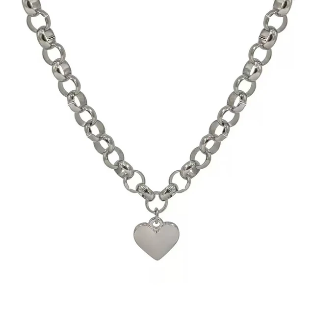 EILIECK 316L Stainless Steel Heart Love Pendant Necklace For Women Daily Wear Trendy Exquisite Charm Neck Chain Jewelry Gift 4 EILIECK 316L Stainless Steel Heart Love Pendant Necklace For Women Daily Wear Trendy Exquisite Charm Neck Chain Jewelry Gift 4