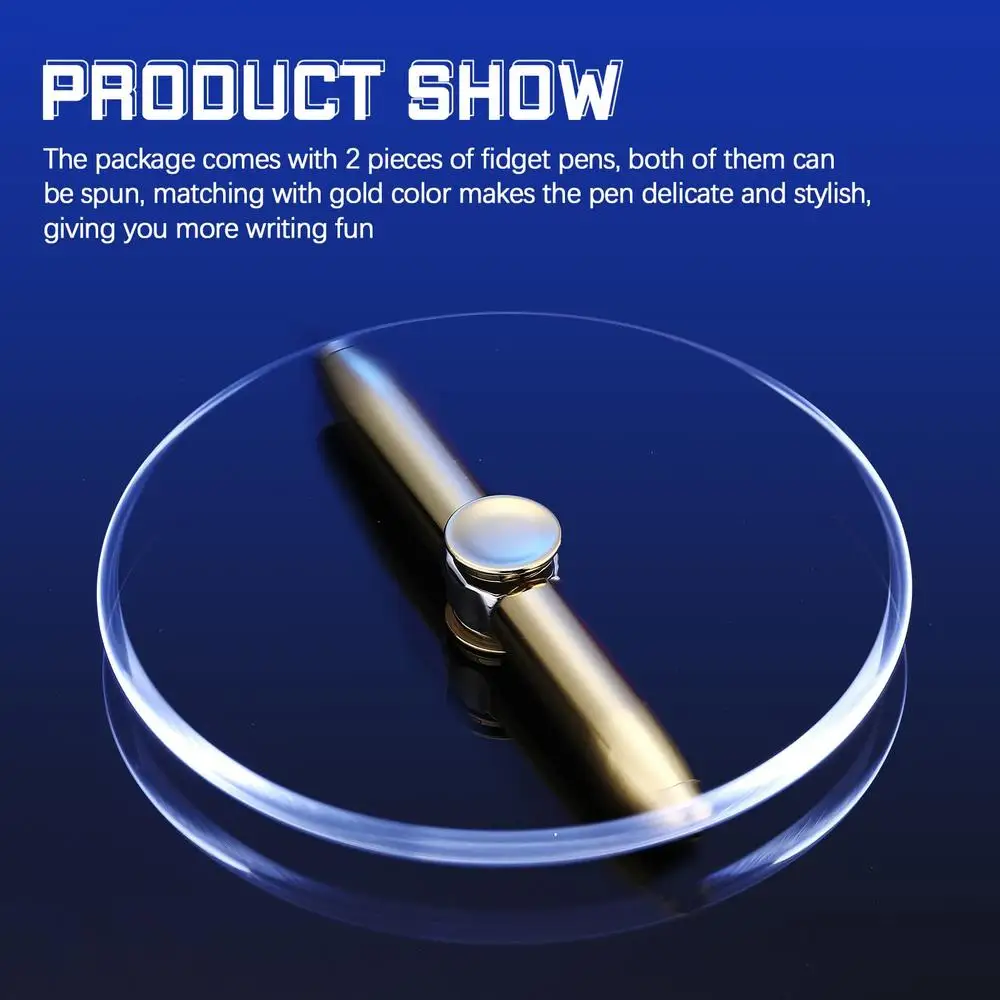 LED LIght Weighted Fidget Spinners Pen Metal Spinning Pen Decompression Ballpoint for Kids Teens Student Stress Relief ballpoint pen multifunction ballpoint pen multifunctional pen ball point pen stress relief pen