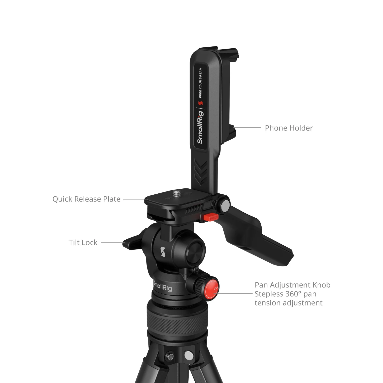 Video Tripod 2-in-1 Convertible Handle for Smartphones Action Camera for DSLR Mi
