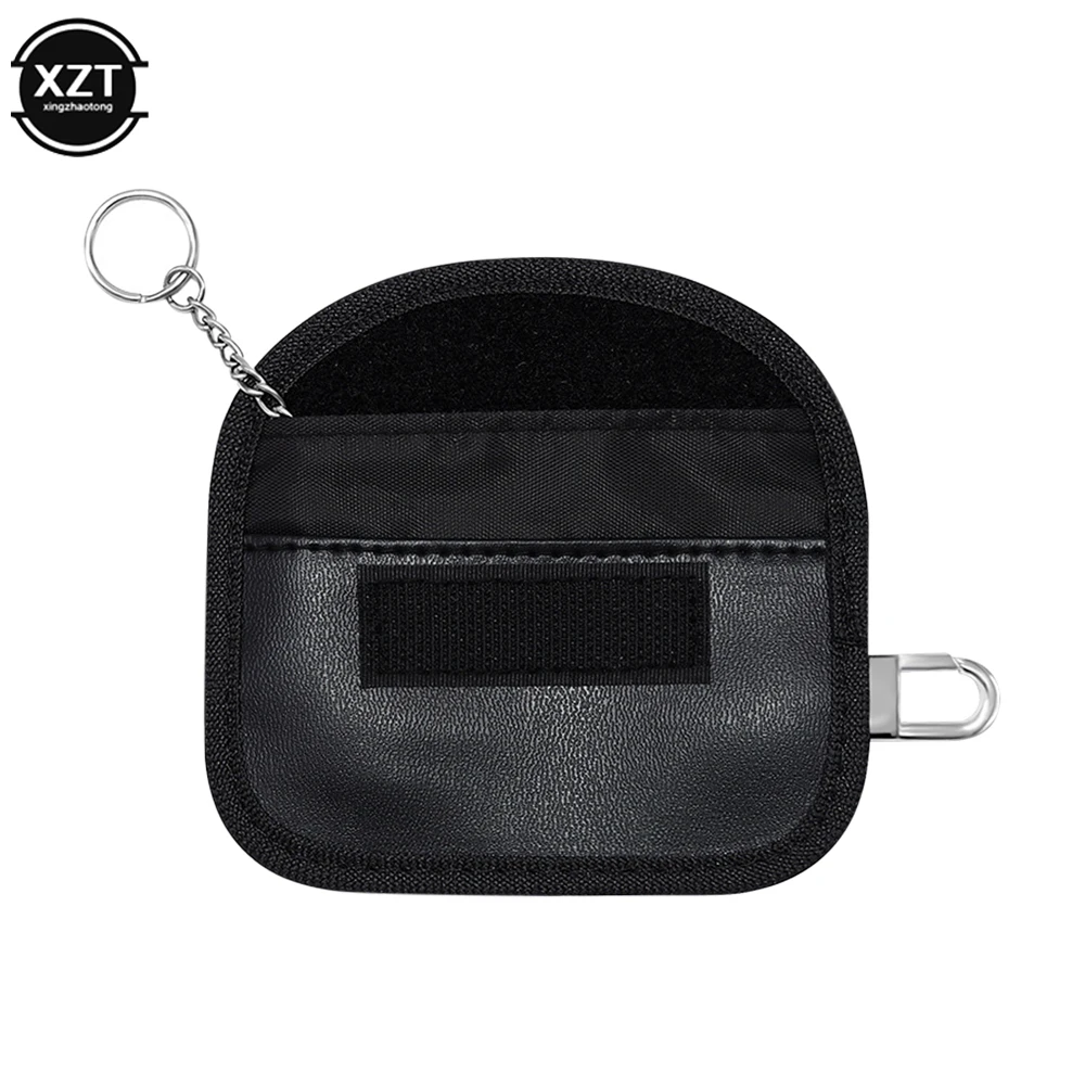 RFID Signal Blocking Bag Car Fob Signal lock Blocker Mini PU Case Wallet for Keyless Car Keys Radiation Protection Cell Phone car key blocker car key shielding box faraday key fob protector