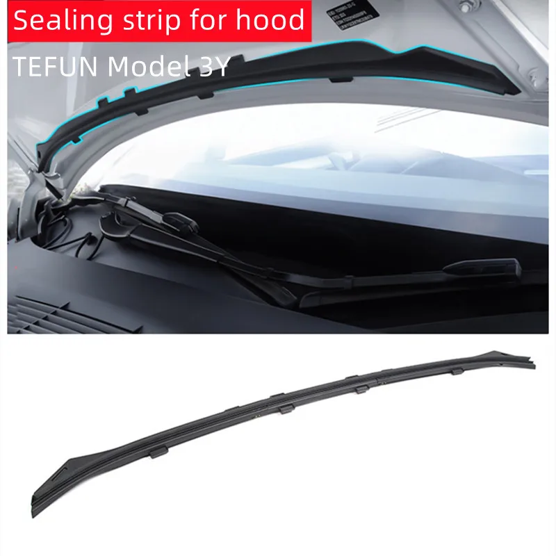 

TEFUN for Tesla Model 3 Y Front Chassis Cover Model 3 Y Water Strip Tesla Model Y 2022 Modification Accessories