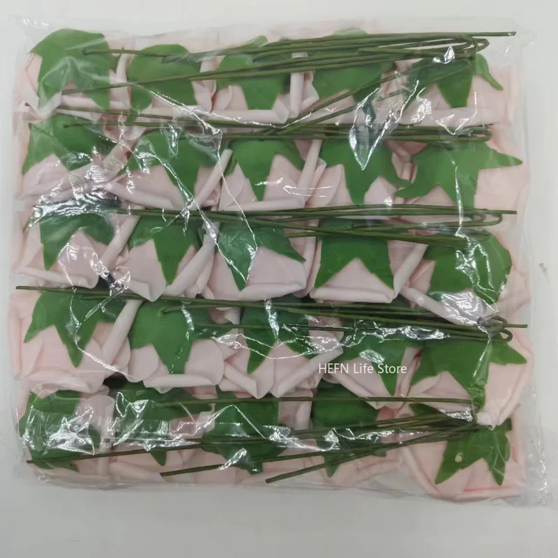 25pcs/pack Artificial Flowers Fake Roses Flowers For DIY Wedding Bouquets Centerpieces Arrangements Party Home Decorations