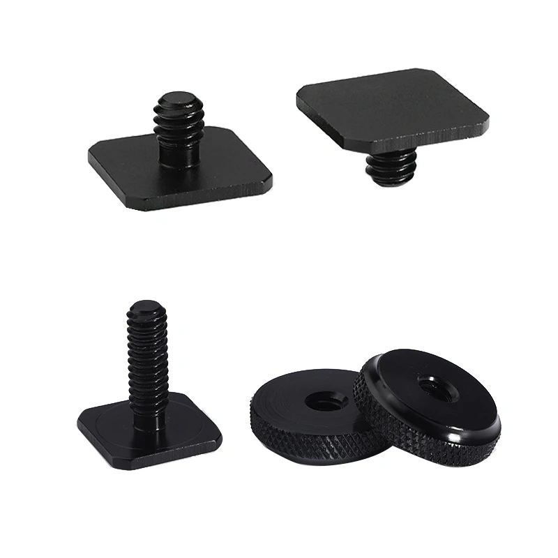 Aluminum alloy 1/4 3/8 Single-layer Hot Shoe Base Conversion Screw SLR Camera 1/4 Double-layer Hot Shoe Base Ballhead Accessory camera screw mount,camera quick release plate