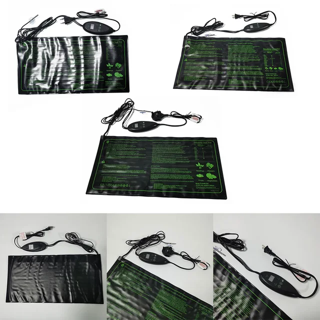 20*10 Hüvelykes Palánta Fűtőszőnyeg Termosztát Fűtött Vízálló Hőszőnyeggel Növények Növekedése Hidroponikus Óvoda Kerti Készletek - Image 6