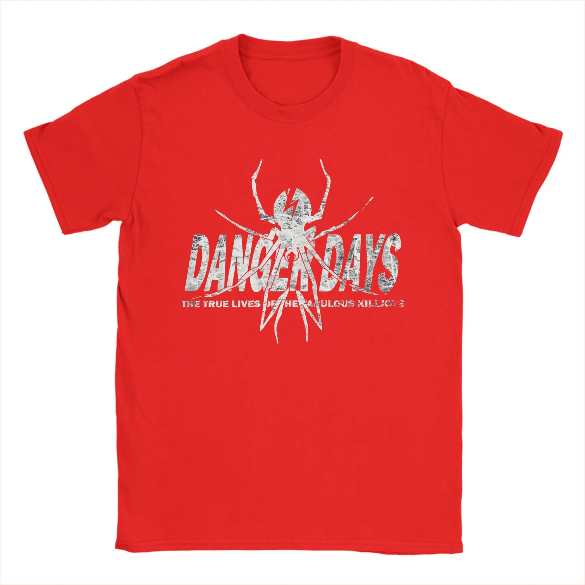 My Chemical Romance Danger Days Spider Graphic Cotton T-Shirt - Men's Casual Hip Hop Tee Shirt