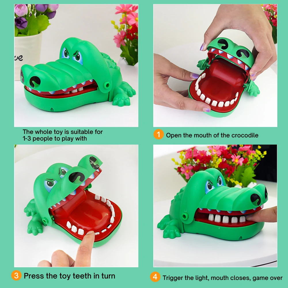 Crocodile Teeth Finger Biting Toy Game Shark Biting Finger Party