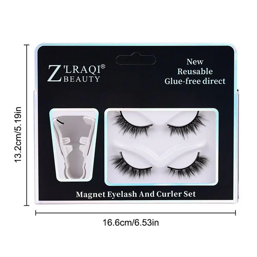 3d Magnetic Eyelashes Kit Multi-style Magnetic False Eyelashes Daily Eye Makeup False Supplies Easy To Wear 2 Pairs