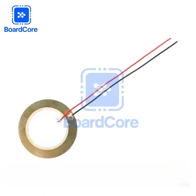 5/10/20pcs 압전 세라믹 디스크 12MM 15MM 20MM 27MM 35MM 50MM DIY 오디오 프로젝트용 와이어가 있는 압전 버저 요소
