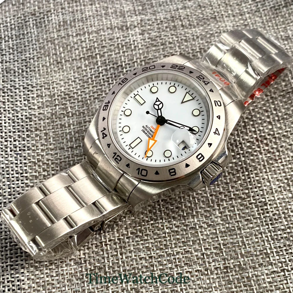 Tandorio 40mm NH34 Movement Automatic Watch for Men GMT Function