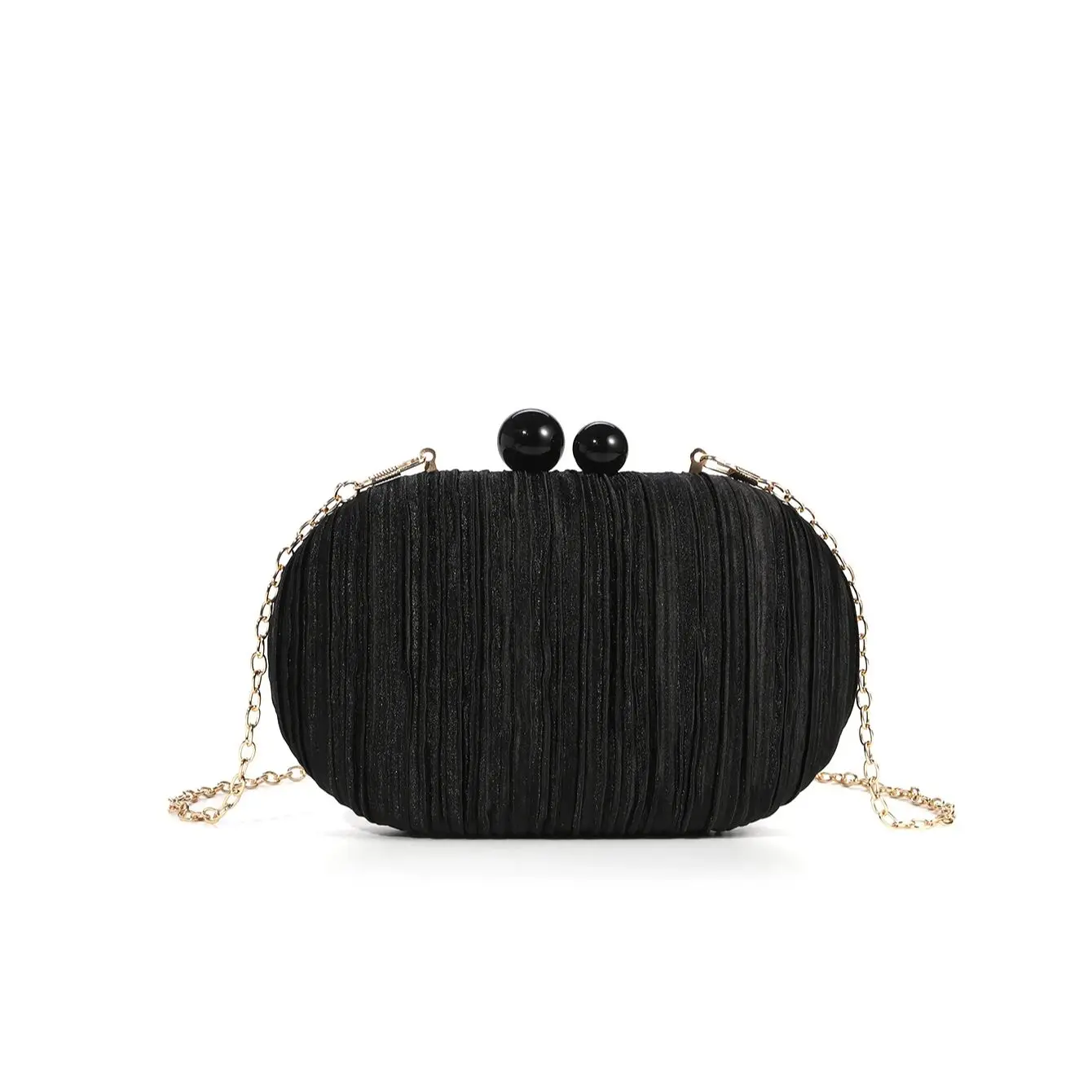 Elegante Satin-Plissee-Handtasche 2025, neues Nischendesign, Braut-Prinzessin, Damen-Abendtasche, Zeremonientuch, runde Geldbörsen und Clutches – Detail 9